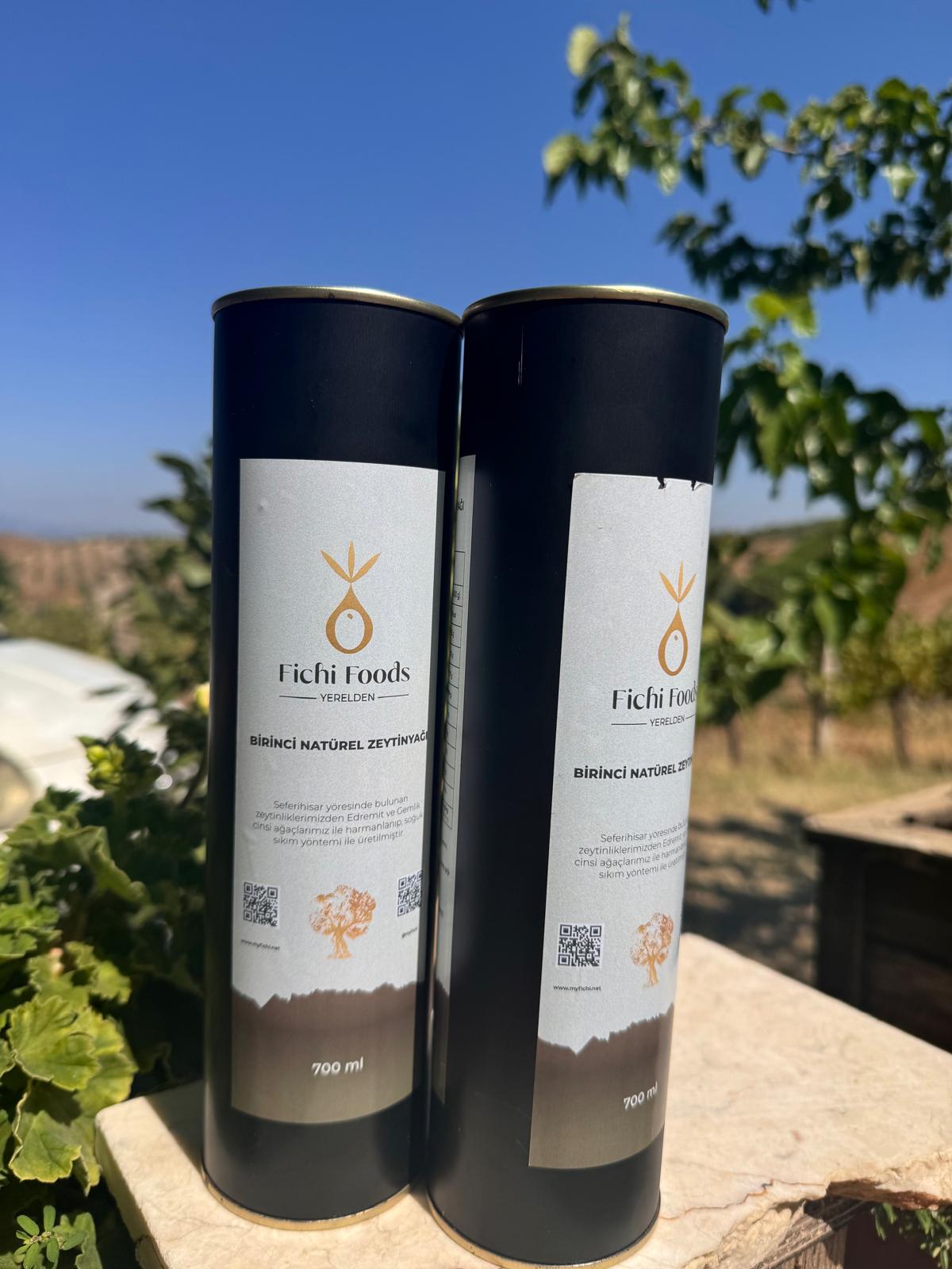 Fichi Foods Birinci Natürel Zeytinyağı 700 ml siyah teneke